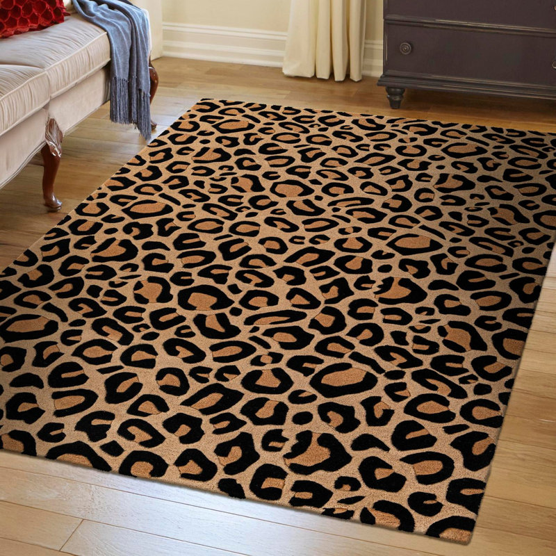 Tapis léopard Kimber, Rectangle 3 pi 1 po x 5 pi 1 po