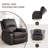 36.22" Faux Leather Manual Swivel Rocker Recliner-281734400