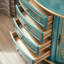 Buffet décoratif vintage en bois semi-circulaire