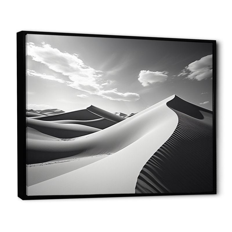 «Beach Photo Dune Dreams VII», reproduction d'art sur toile, H 24 po x l 32 po, Cadre flottant noir