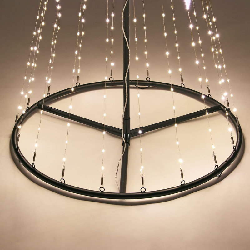 35cm Indoor / Outdoor Rope Lights, Warm White, 213.4cm H x 35cm W x 35cm D