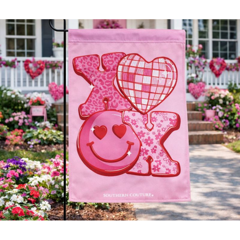 Motif de drapeau de jardin Xoxo