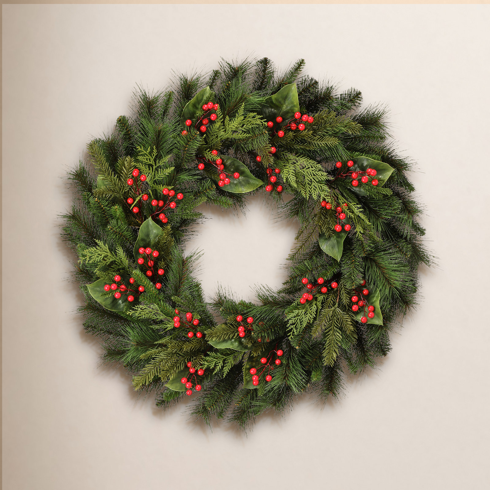 Pvc Greenery 36" Pine Wreath