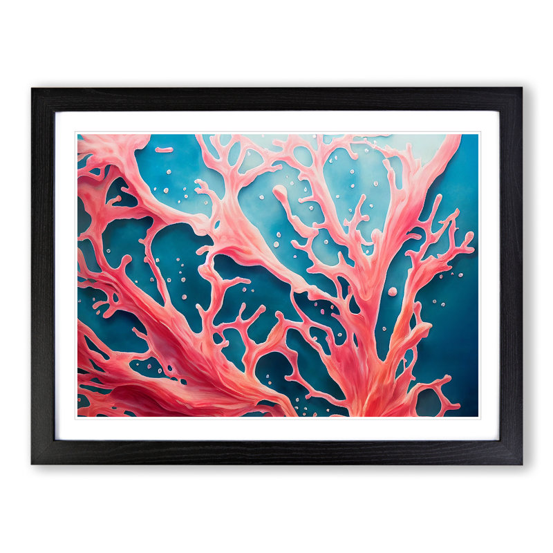 Coral Reef Vol.2 - Framed Print, Black, 25cm H x 34cm W x 2cm D