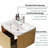 Integrated Glossy White Ceramic Basin, Drain And Faucet Not Included