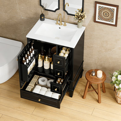 Freestanding Bathroom Vanity with Storage
