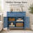 Wooden Storage Cabinet With Carved Doors-1836803721