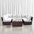 Fully Assembled 4-Piece Outdoor Wicker Seating Set With Cushions