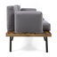 Causeuse d'extérieur avec table basse Canoga