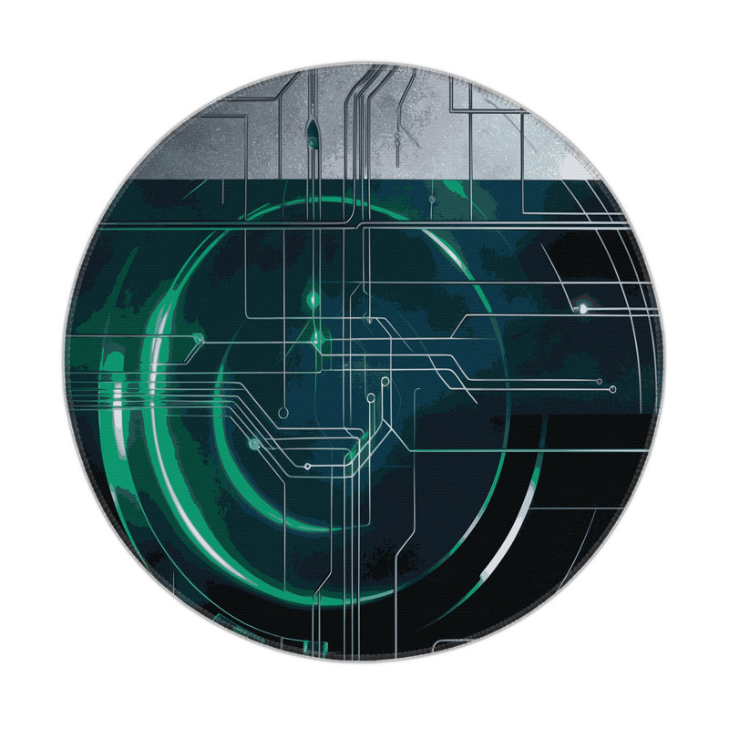 Nova Mirage Indoor And Outdoor Area Rug, Round 5'
