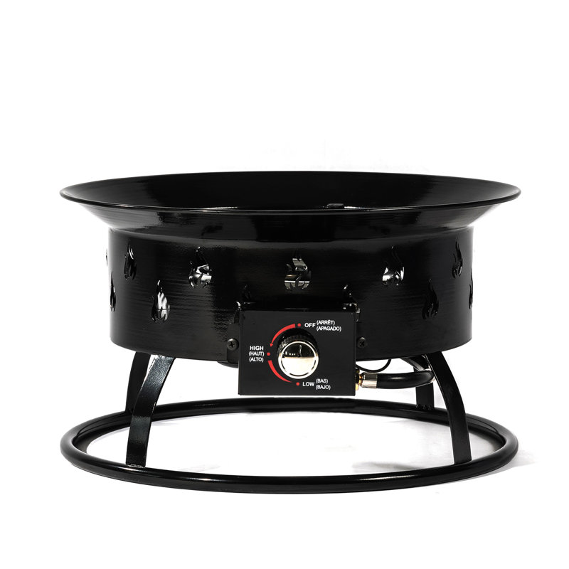 Outdoor Mini Fireplace - Portable Steel Fire Pit With Lava Rocks For Picnics And Camping Heater Comfort