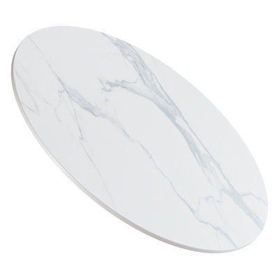 Plateau de table en céramique frittée à bords biseautés