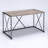 Rustic Oak And Antique Black Rectangular Desk(Desk)