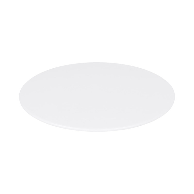 Assiette plate en mélamine 11 po flat, Blanc