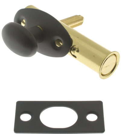 Solid Brass Mortise Door Bolt, Oil-Rubbed Bronze