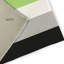 Tapis rayé en chenille tissé à la machine en blanc / vert / gris Samoni-256066121