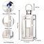 30Cm Stainless Steel Candle Lantern-302081162
