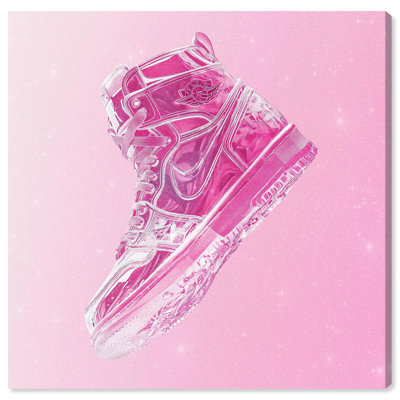 «Clear Crystal Sneaker Canvas» par Rose 