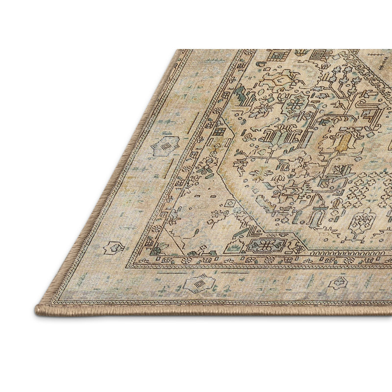 Tapis traditionnel 100% lavable à la machine 2950, Rectangle 8 pi x 10 pi