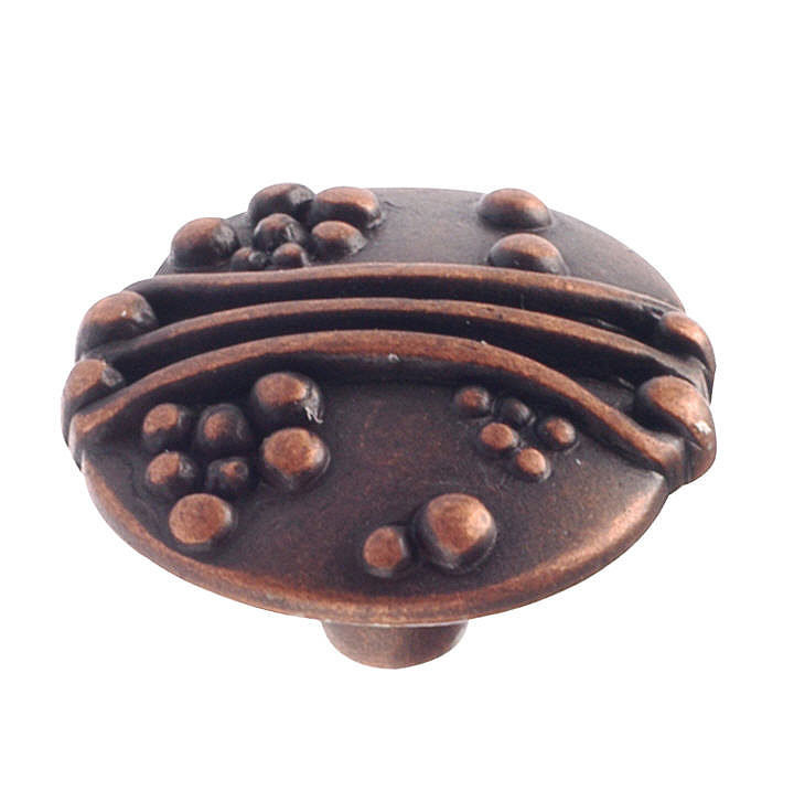 Poignée ronde Expression, Cuivre antique