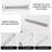 Under Cabinet Lights Magnetic stickys 8PCS,Replacement Magnetic Strips for Under Cabinet Lighting(No Magnetism.)