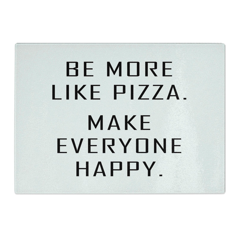 Like Pizza Typography Chopping Board, 28.5cm W x 39cm L