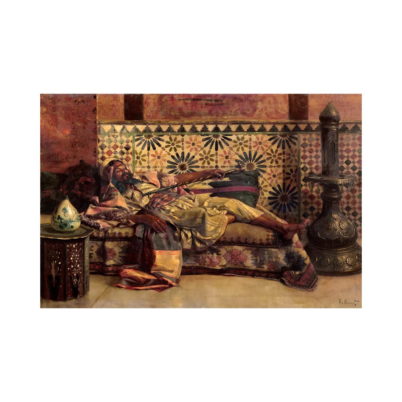 The Narghileh 1 Piece Wrapped Canvas Painting, 20.32cm H x 30.48cm W  x 1.91cm D