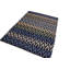 Tapis bleu en laine fait à la main de conception unique 9 pi 4 po x 12 pi 3 po Linzy