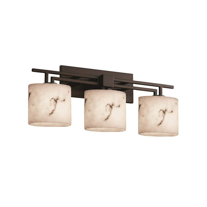 Éclairage pour meuble-lavabo 3 lumières Aleynah, Bronze foncé