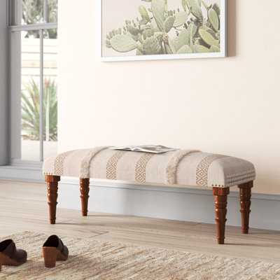 Athena Cotton Upholstered Bench