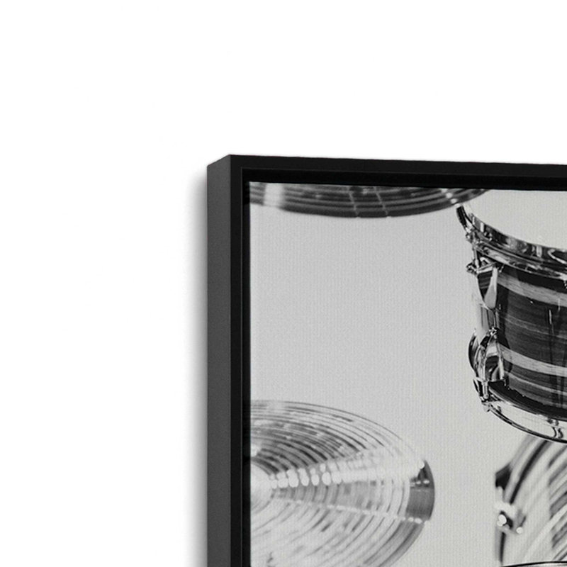 «Keep the Beat I» par Jennifer Rigsby, reproduction d'art, 30 W x 20 H, Black, Framed Canvas