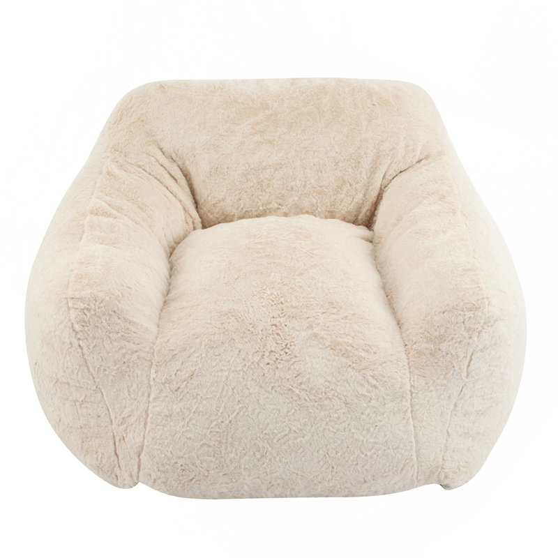Indoor Armchair Style Bean Bag, Beige