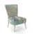 Abstract Blue/Cream/Brown Polyester Blend selected
