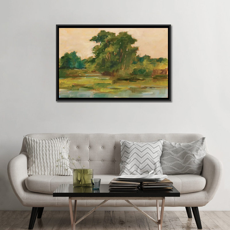 «Changer la lumière du soleil I», reproduction d'art sur toile, Toile avec cadre noir, H 32 po x l 48 po x P 1,5 po