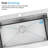  28" L x 22" W Workstation Farmhouse Apron Front Kitchen Sink 16 Gauge Stainless Steel Single Bowl With Accessories-120648513