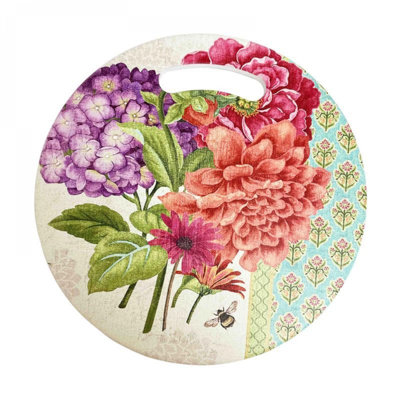 Floral Bunch Round Handled Trivet