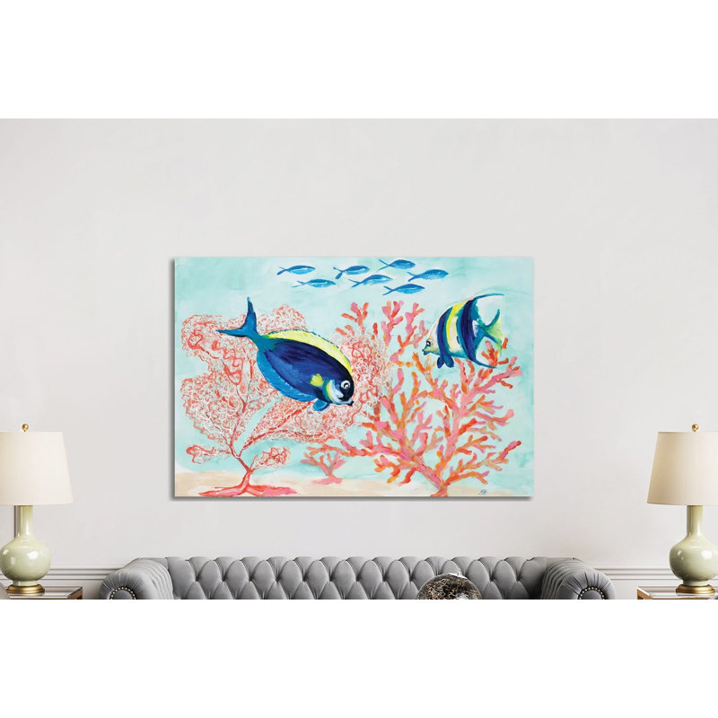 Coral Reef I by Julie Derice - Wrapped Canvas Gallery-Wrapped Canvas Giclée, 152.5 cm H x 101.5 cm W