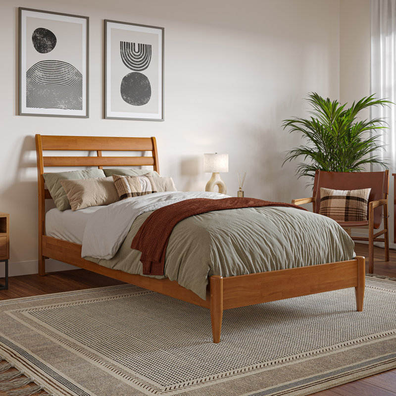 Areya Bed Kids Bed, Light Toffee, Twin XL
