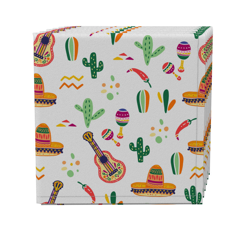 Cotton Twill No Pattern Square Napkin