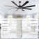 72 Inch Modern Ceiling Fan with Remote, 6 Speeds Reversible Ceiling Fan with Dimmable LED Light for Bedroom