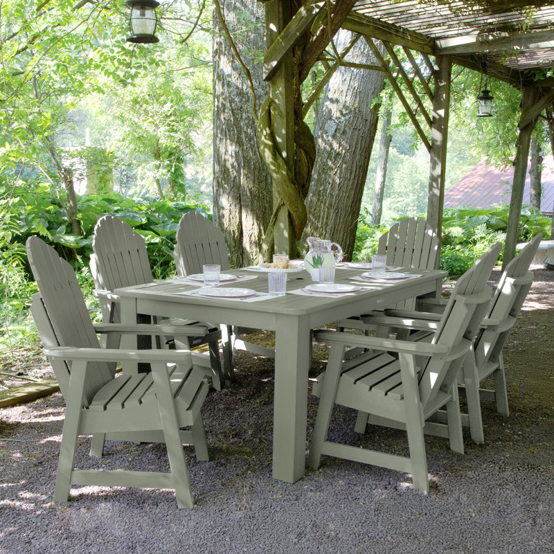 Ensemble repas pour 6 personnes Macias, H 40,5 po x l 84 po L 115 po, Eucalyptus