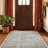  Washable Non-Slip Rug - Brown Striped Area Rug for Living Room, Bedroom, Dining Room, and Kitchen-114442230