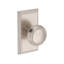 Bremerton Passage Knob with Chamfered 5in Rose in Lifetime (PVD) Polished Nickel-692314681