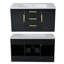 Meuble-lavabo mural 36 po avec lavabo en résine, armoire de rangement avec 2 tiroirs-1453555052