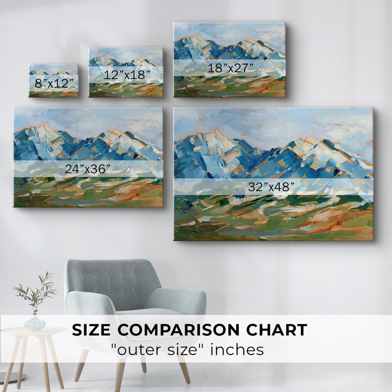 Blue Mountain Peaks I -Galery Wraraped Cavas, 32 x 48