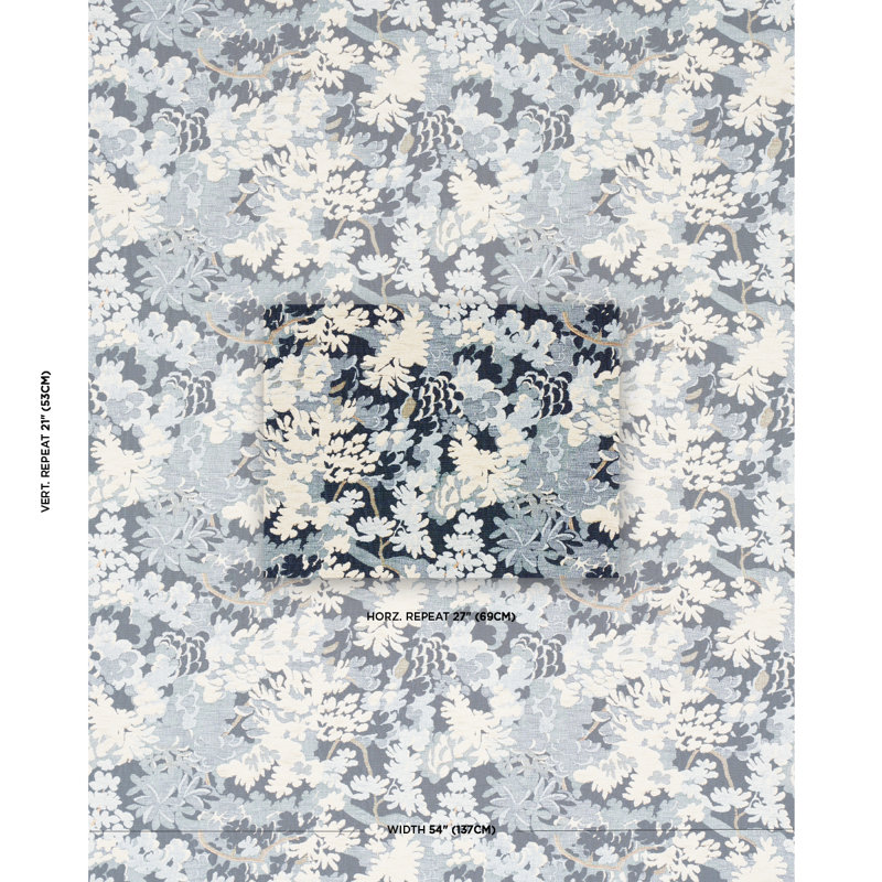 Verdure Tapestry Fabric, Blue