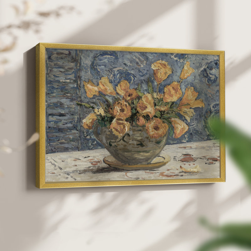 Vintage Floral-CIX -Framed Print - Restickable