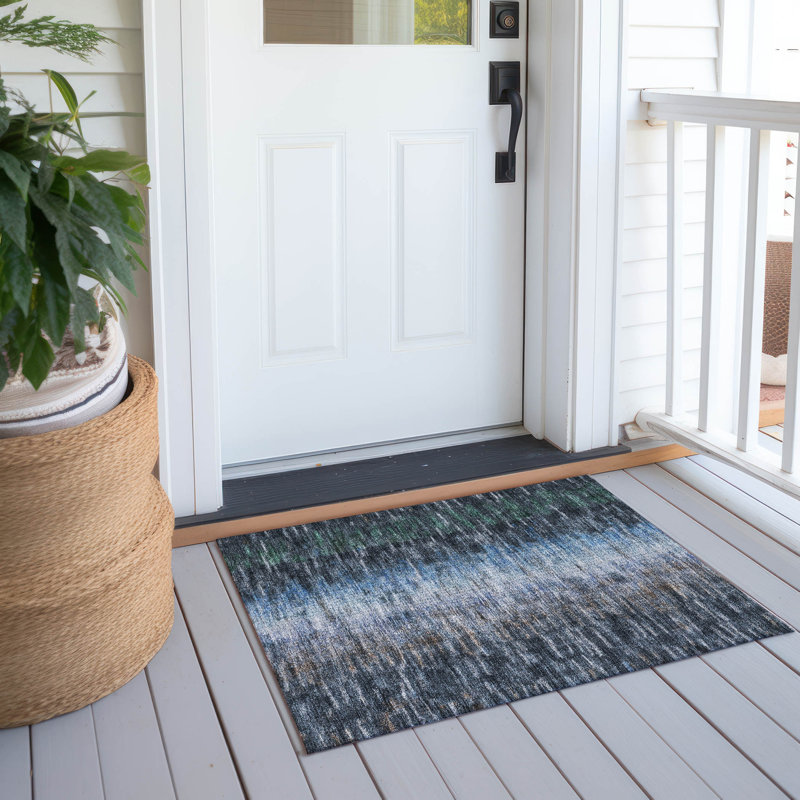 Machine Washable Indoor/Outdoor Bingel ACN2318 Casual Rug, Rectangle 1'8" x 2'6"