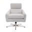 Fauteuil pivotant avec repose-pieds Jessicka pour salon, bureau