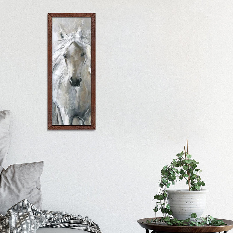 Standing Proud by Carol Robinson - Panoramic Painting on Canvas, Brown Framed, 121.92 cm H x 40.64 cm W